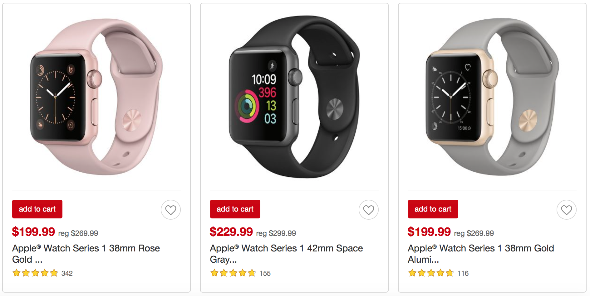 Get $70 Off Apple Watch Series 1 Now at 