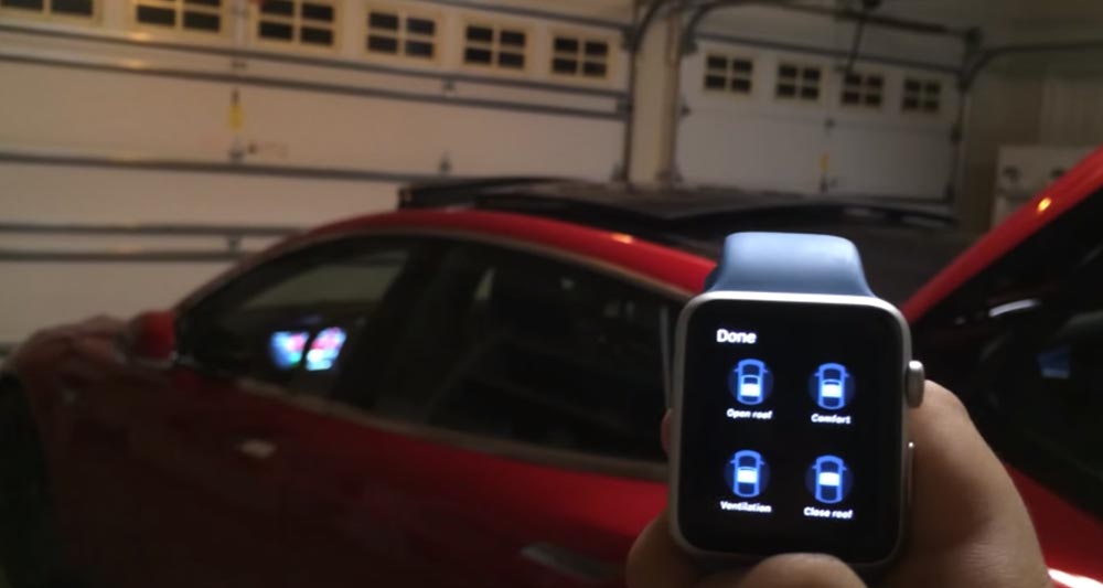 Developer Shows Apple Watch Tesla Model S App