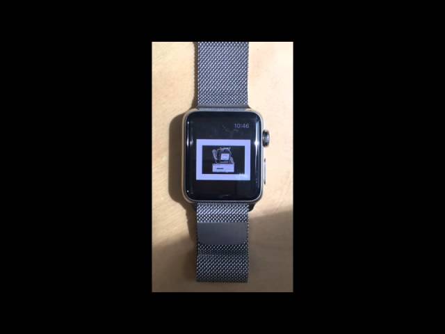 Here's an Apple Watch Running Mac OS 7.5.5