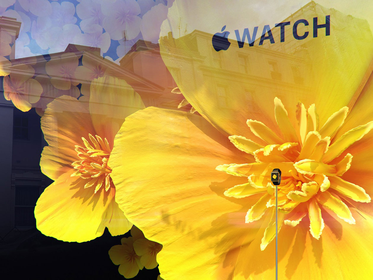 Apple Brings Apple Watch's Floral Face to Life in London