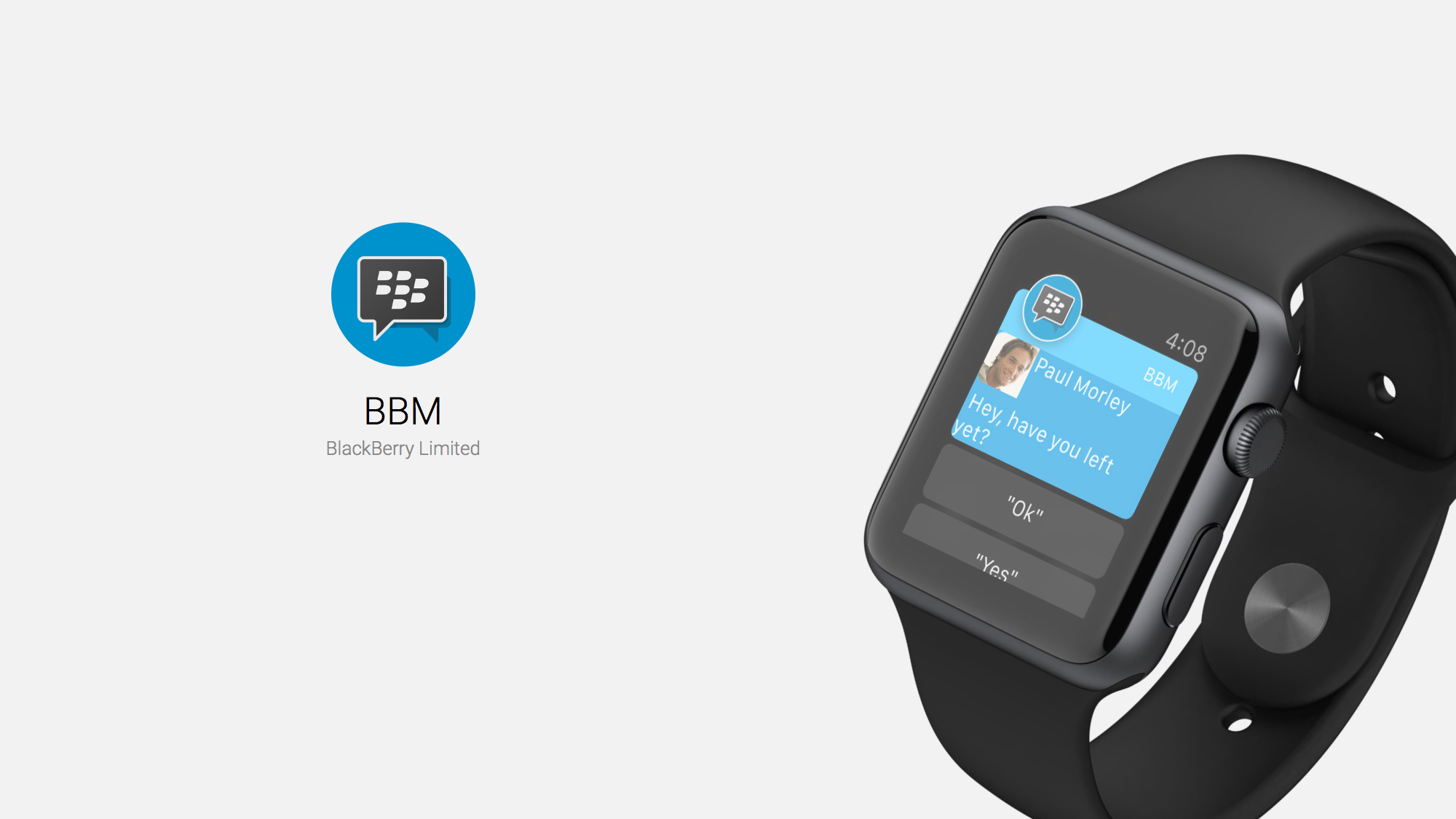 BBM For iOS Adds Apple Watch support