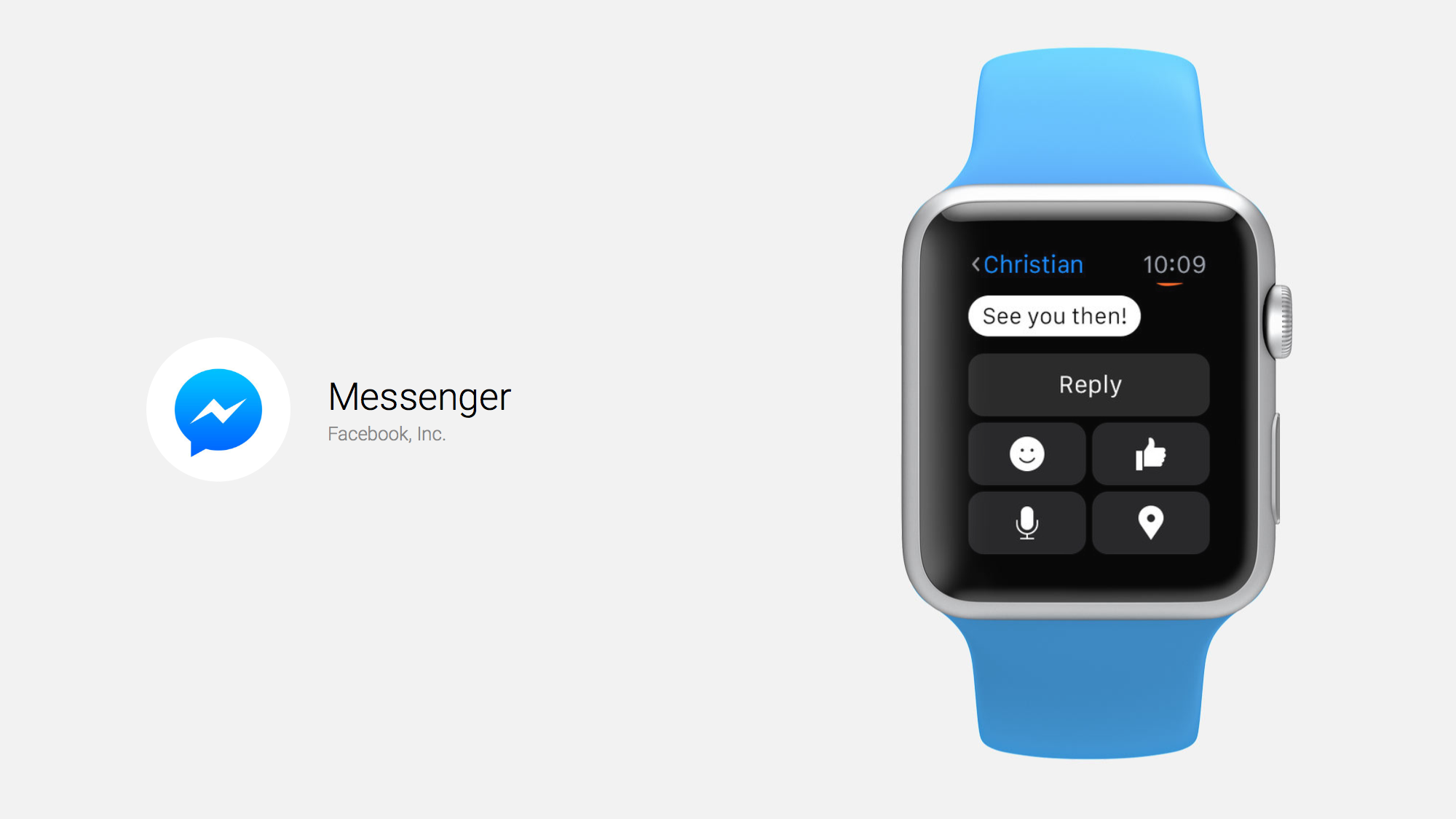 Facebook messenger not showing on apple watch