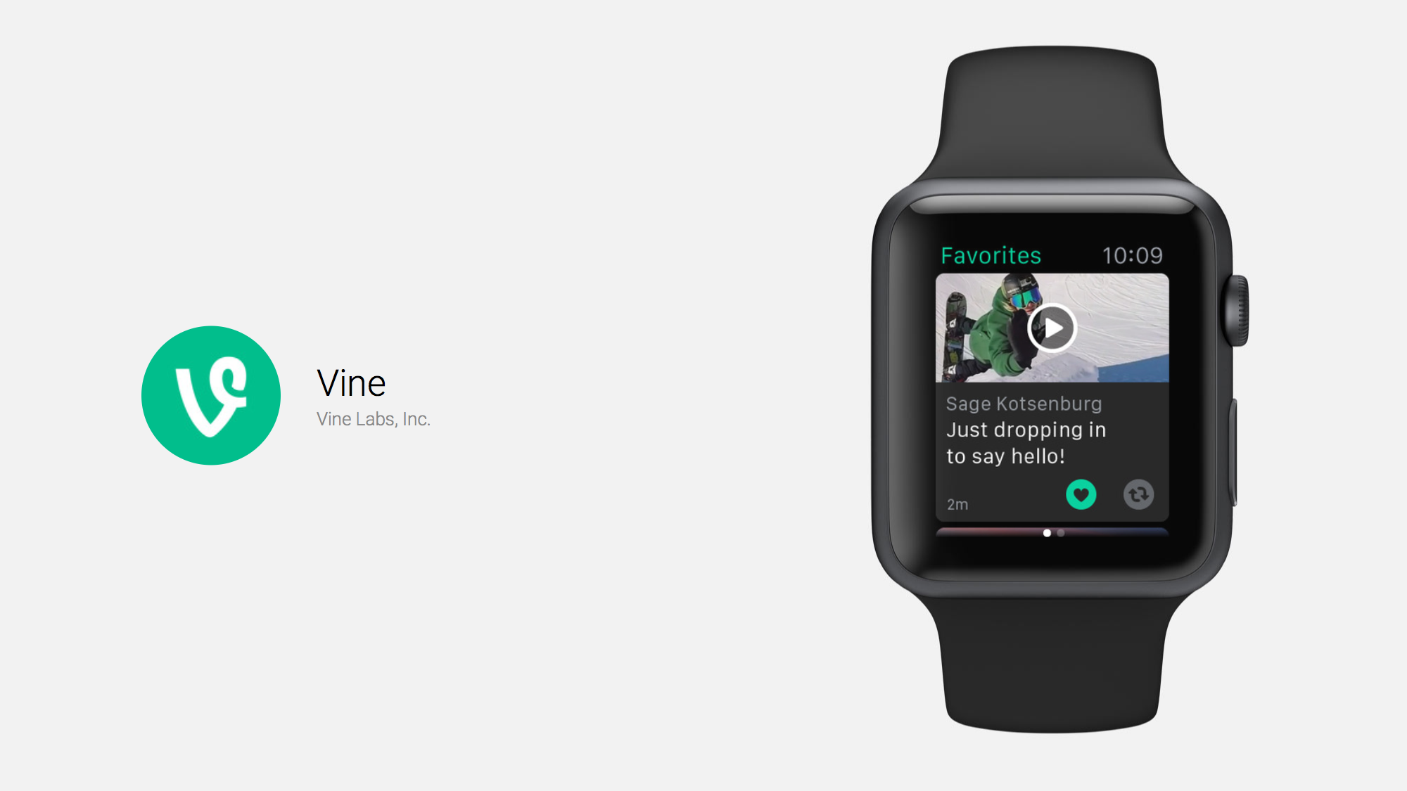 Vine comes to the Apple Watch