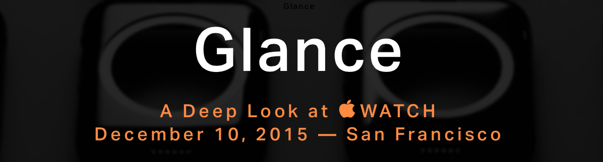 Glance: World's First Apple Watch Conference Underway