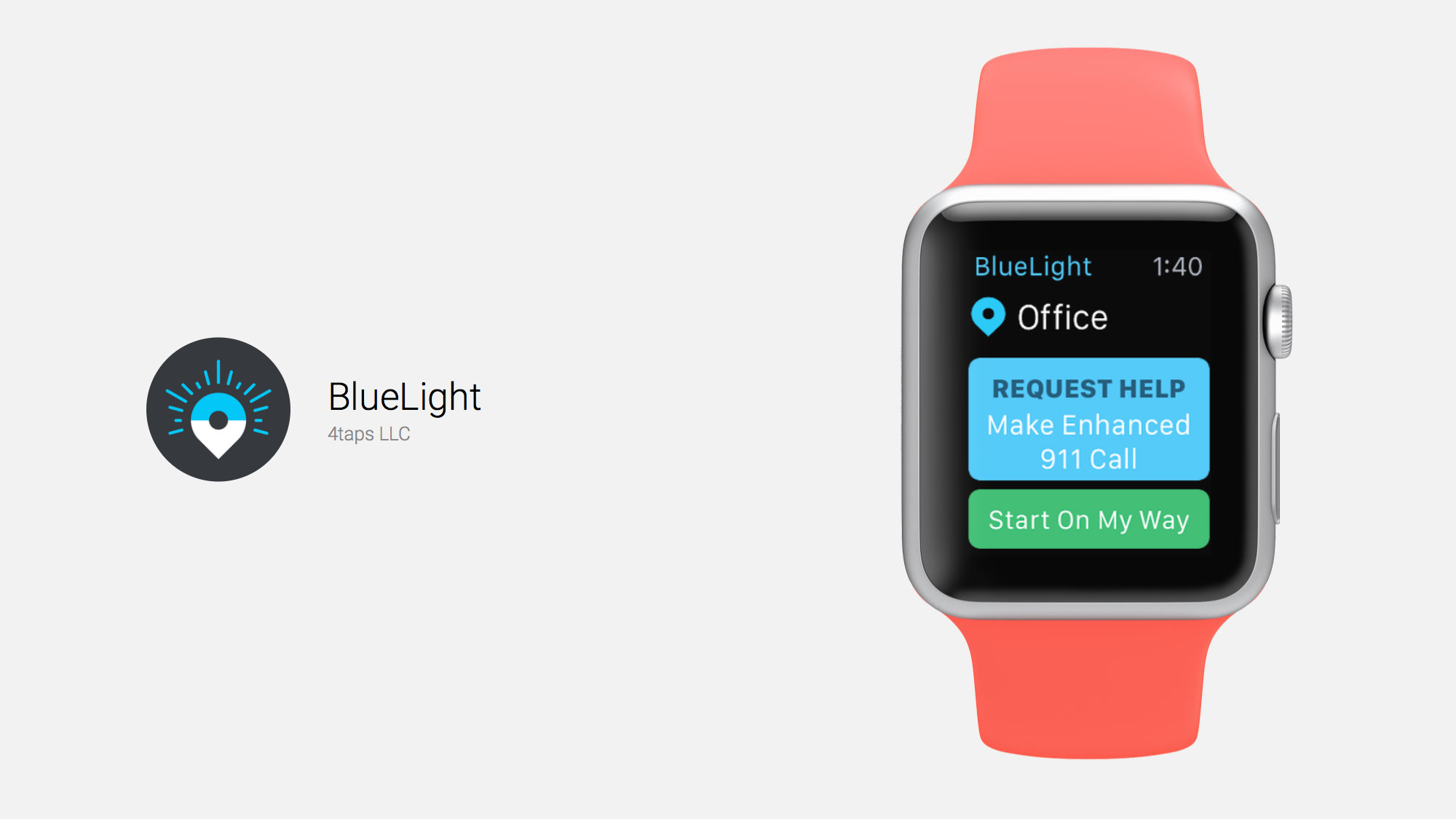 BlueLight Apple Watch App Lets You Contact 911 From Your Wrist