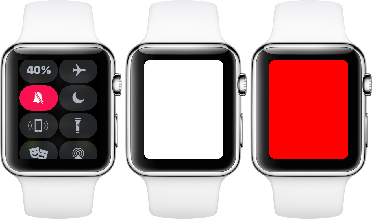 Flashlight in watchOS 4 has 3 Different Modes