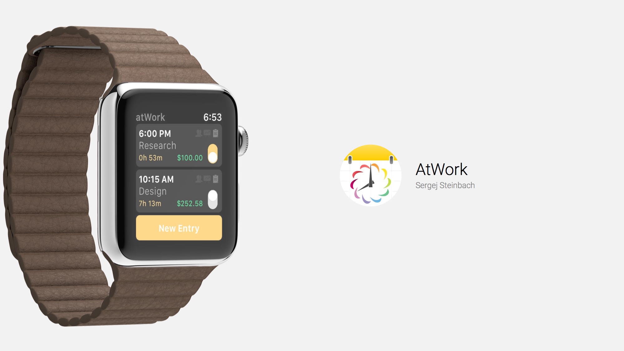 Productivity and Time Tracking on Apple Watch With atWork