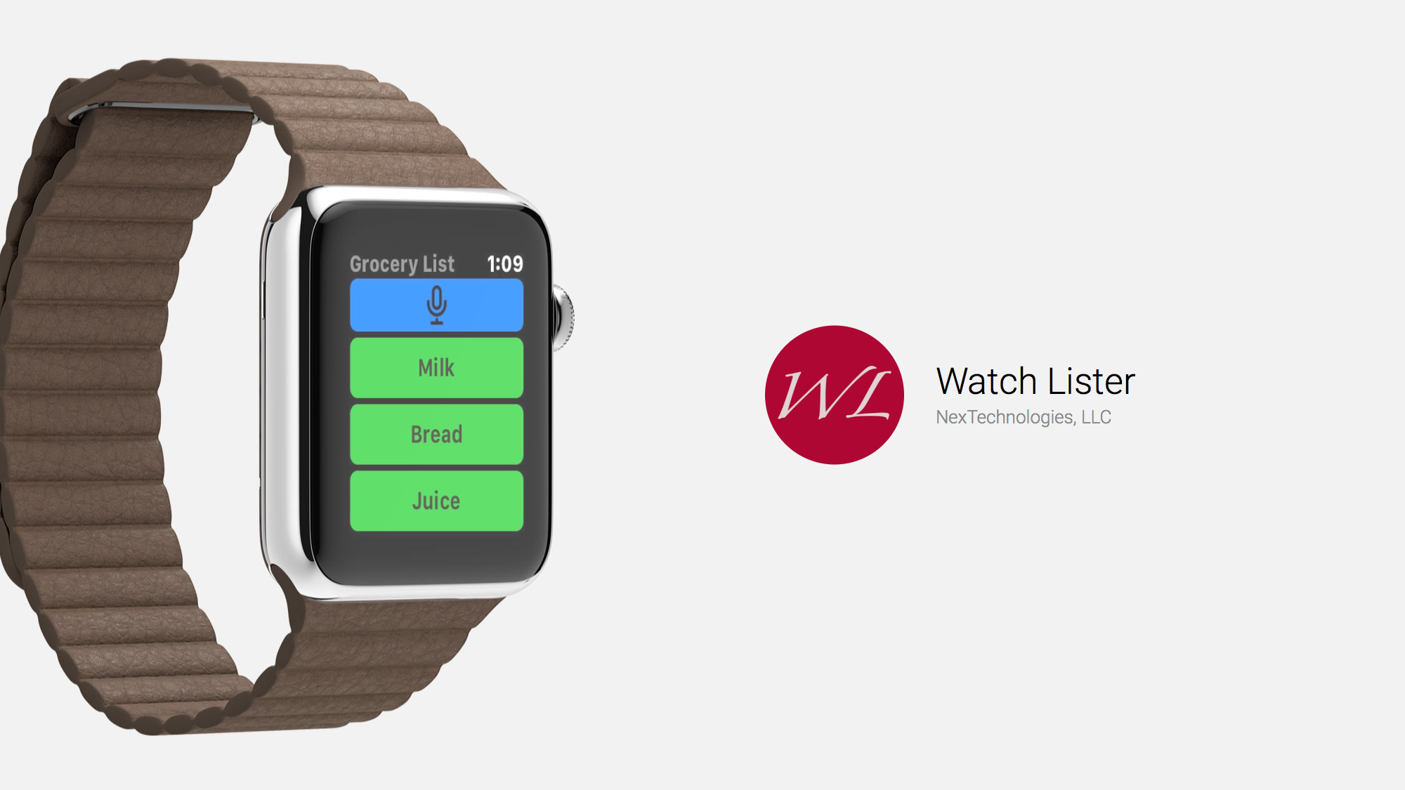 With Watch Lister, Creating Lists on Your Wrist is Easy